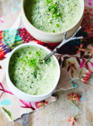 Watercress Leek and Coconut Soup